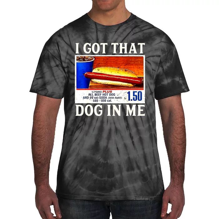 Retro Vintage I Got That Dog In Me Funny Hotdog Tie-Dye T-Shirt