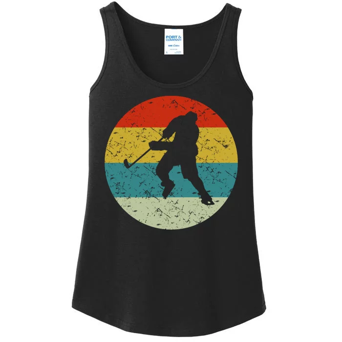 Retro Vintage Ice Hockey Ladies Essential Tank