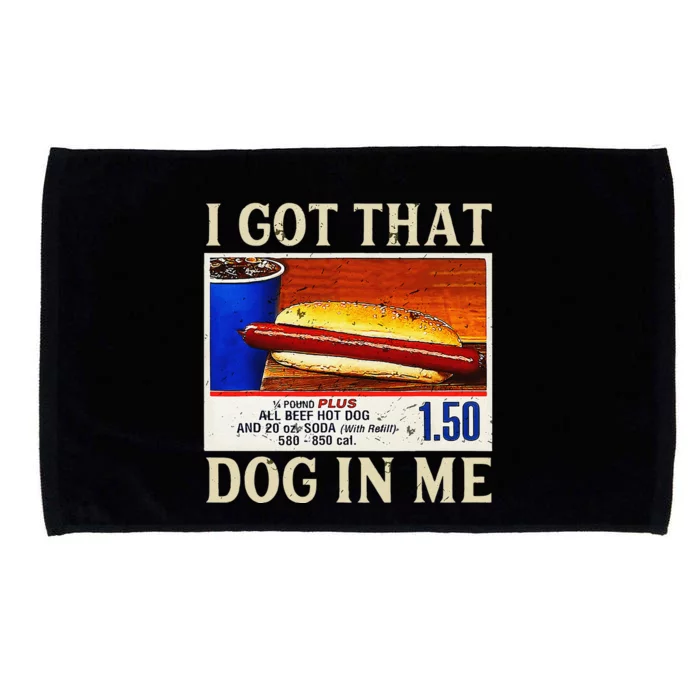 Retro Vintage I Gotthat Dog In Me Funny Hotdog Microfiber Hand Towel