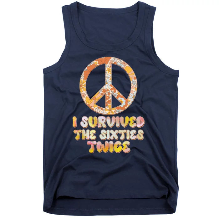 Retro Vintage I Survived The Sixties Twice Tank Top