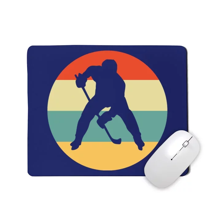 Retro Vintage Ice Hockey Mousepad