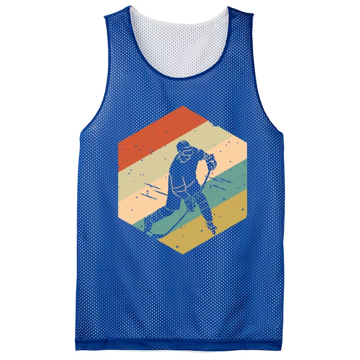 Retro Vintage Ice Hockey And Gift Mesh Reversible Basketball Jersey Tank