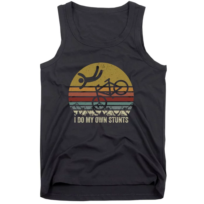 Retro Vintage I Do My Own Stunts Bike Lovers Gift Tank Top