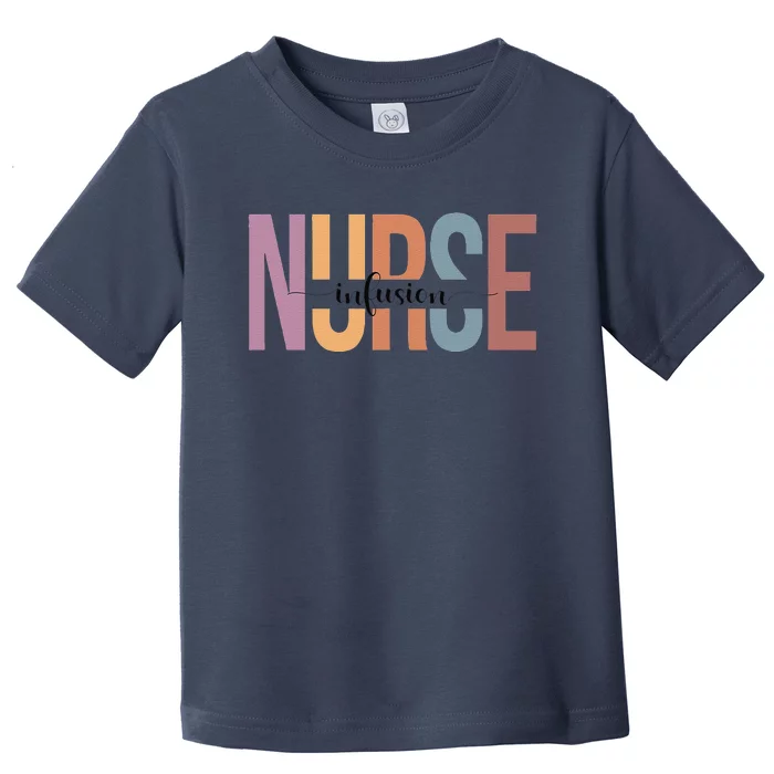 Retro Vintage Infusion Nurse Appreciation Stethoscope Scrub Toddler T-Shirt