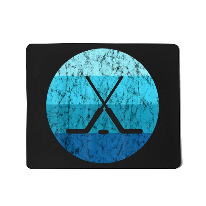 Retro Vintage Ice Hockey Sticks Play Hockey Gift Mousepad