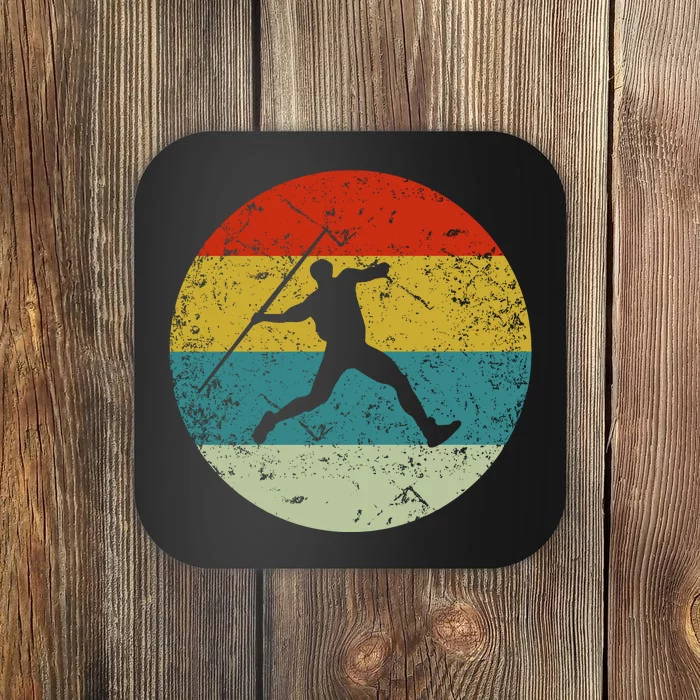 Retro Vintage Javelin Throws Coaster