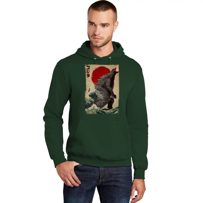 Retro Vintage Japanese Art Legendary Rare Kaiju Hoodie