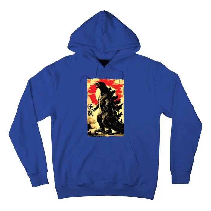 Retro Vintage Japanese Art Legendary Rare Kaiju Tall Hoodie