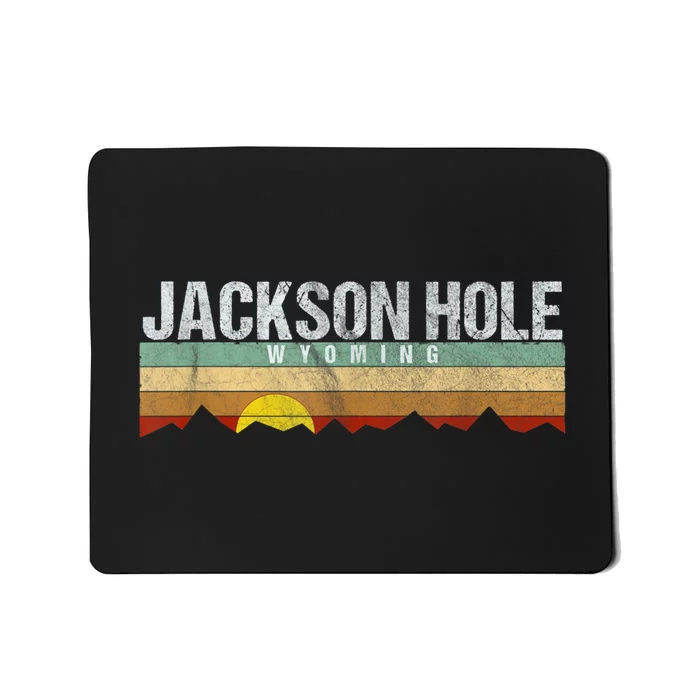 Retro Vintage Jackson Hole Wyoming Mousepad