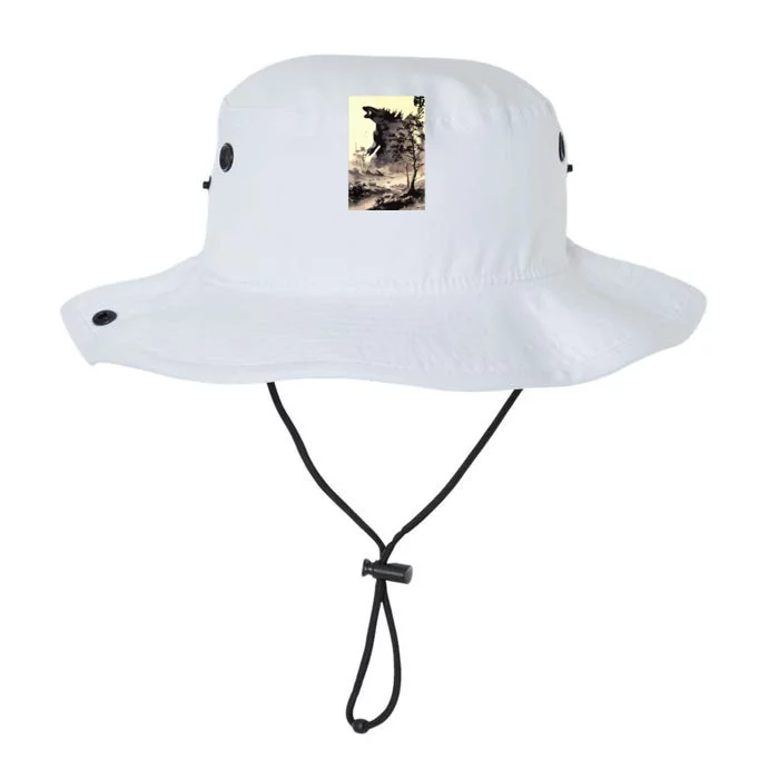 Retro Vintage Japanese Art Legendary Rare Kaiju Calligraphy Legacy Cool Fit Booney Bucket Hat