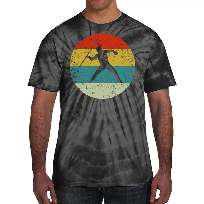 Retro Vintage Javelin Throw Tie-Dye T-Shirt