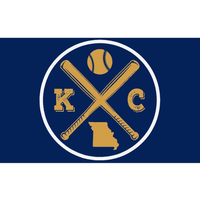 Retro Vintage Kansas City Baseball Emblem Bumper Sticker