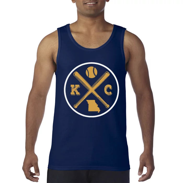 Retro Vintage Kansas City Baseball Emblem Tank Top