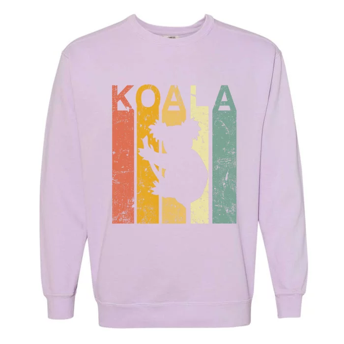 Retro Vintage Koala Gift Cute Koala Bear Gift Garment-Dyed Sweatshirt