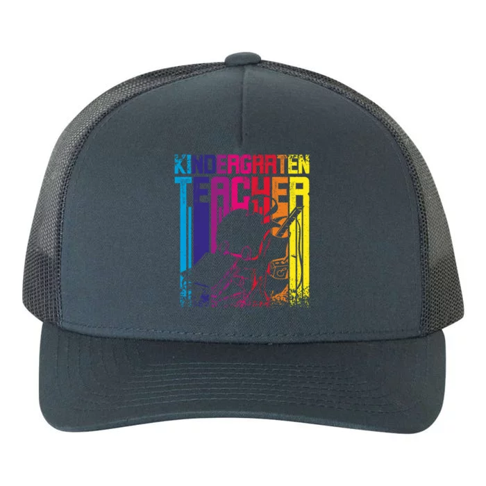 Retro Vintage Kindergarten Teacher Gift Yupoong Adult 5-Panel Trucker Hat