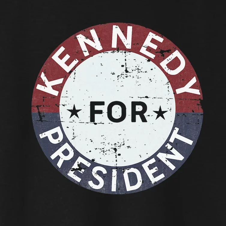 RFK Vintage kennedy for president JFK American Women's Crop Top Tee