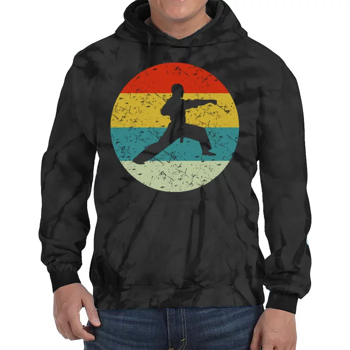 Retro Vintage Karate Tie Dye Hoodie