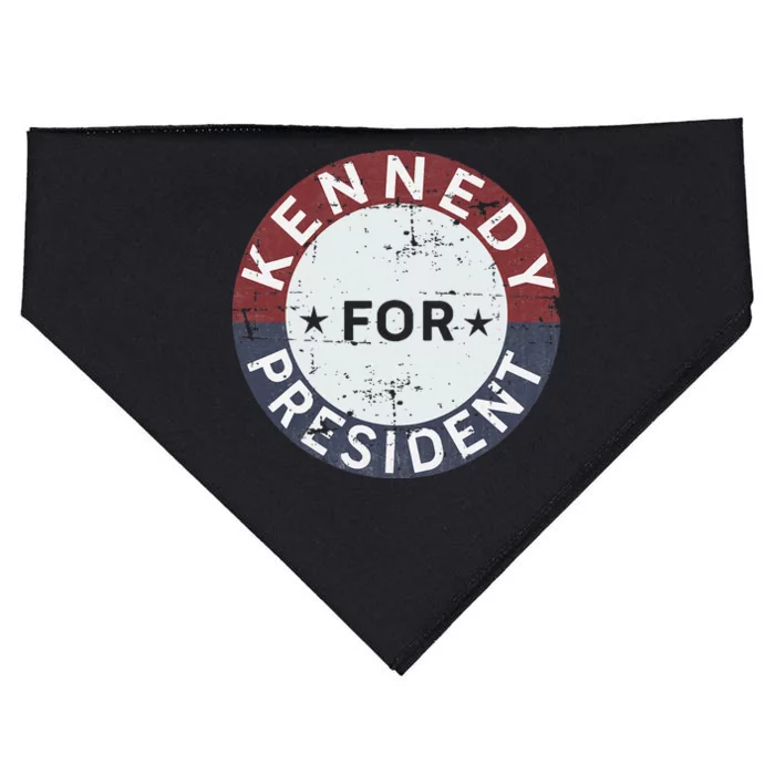 RFK Vintage kennedy for president JFK American USA-Made Doggie Bandana