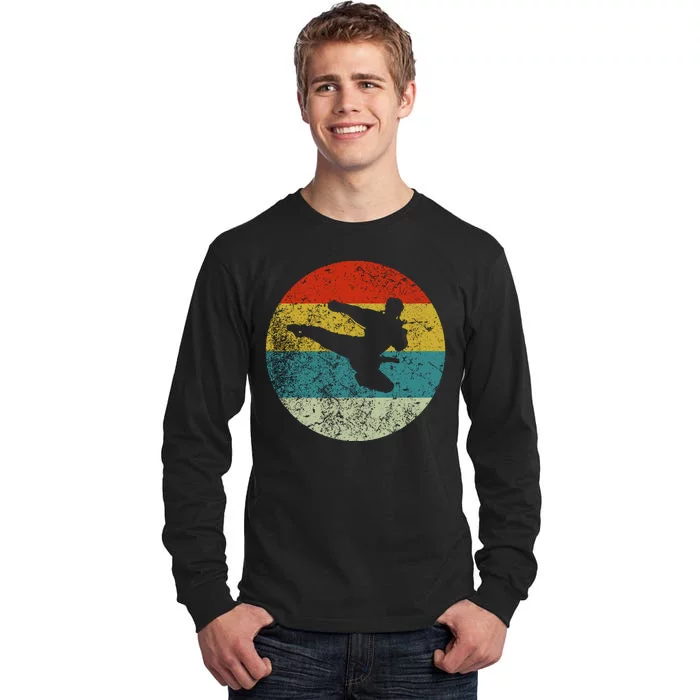 Retro Vintage Karate Tall Long Sleeve T-Shirt