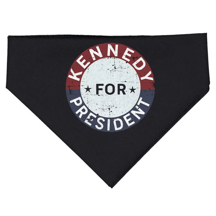 RFK Vintage Kennedy For President JFK American USA-Made Doggie Bandana