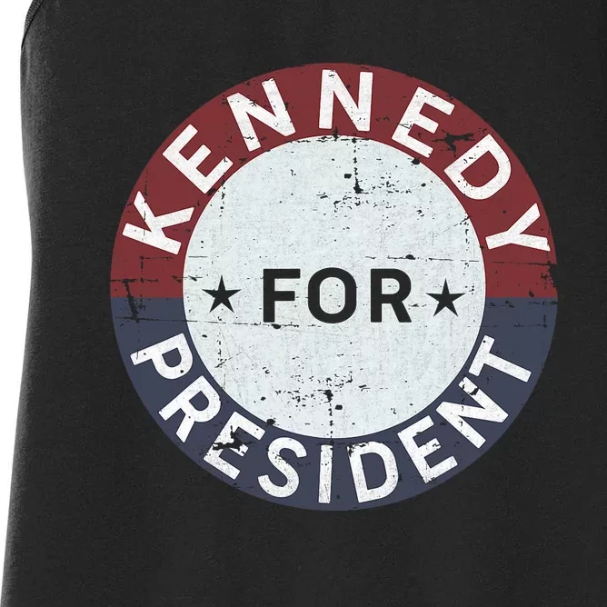 RFK Vintage Kennedy For President JFK American Women's Racerback Tank