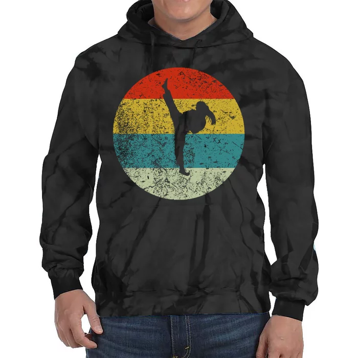 Retro Vintage Karate Tie Dye Hoodie