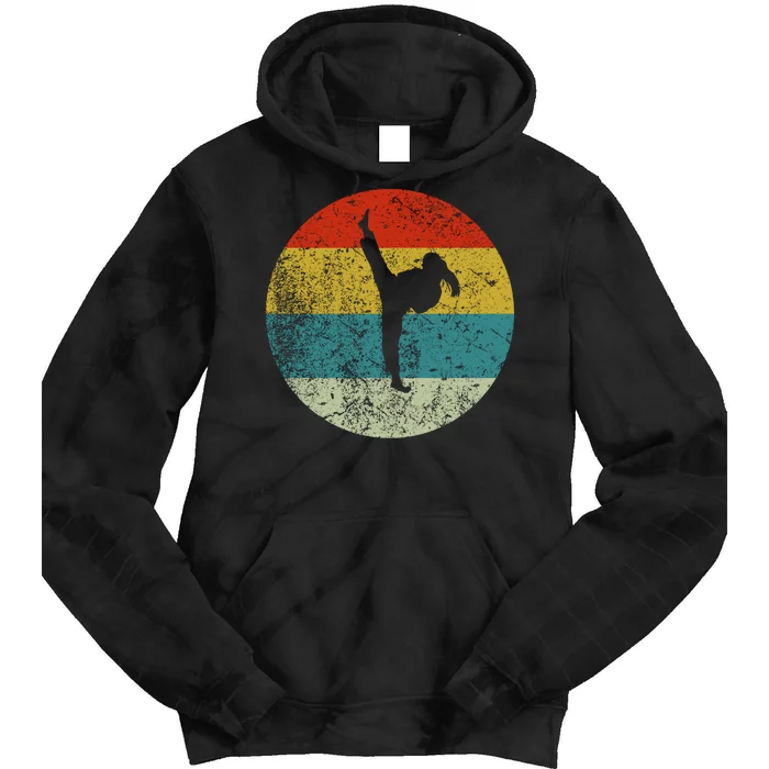 Retro Vintage Karate Tie Dye Hoodie