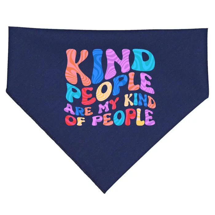 Retro Vintage Kind People Are My Kind Of People USA-Made Doggie Bandana