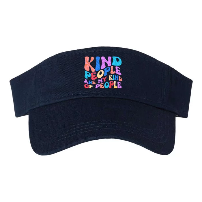 Retro Vintage Kind People Are My Kind Of People Valucap Bio-Washed Visor