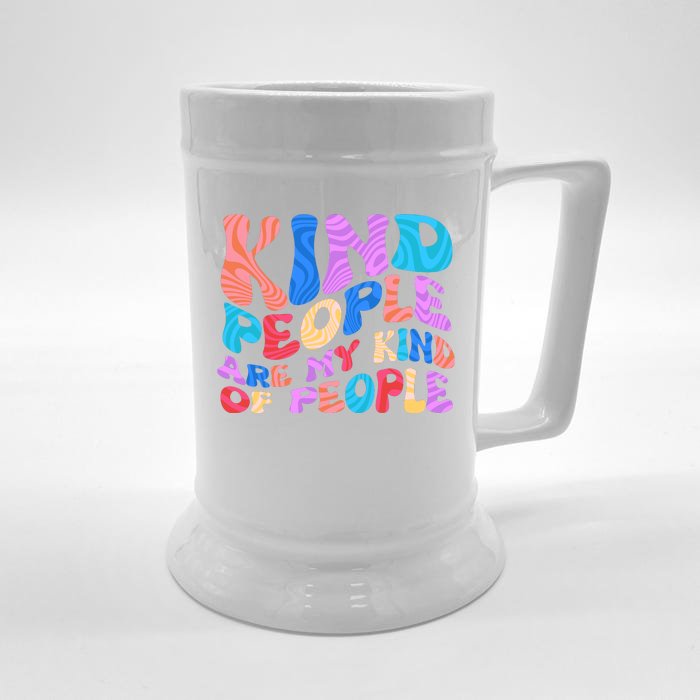 Retro Vintage Kind People Are My Kind Of People Front & Back Beer Stein