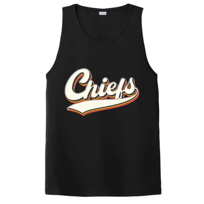 Retro Chiefs Fan Logo Performance Tank