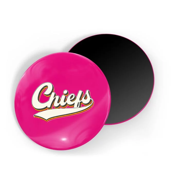 Retro Chiefs Fan Logo Magnet