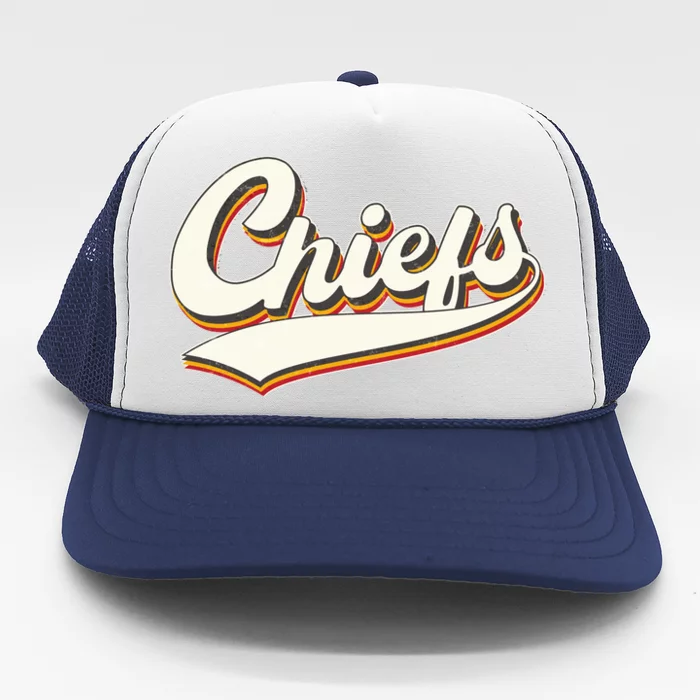 Retro Chiefs Fan Logo Trucker Hat