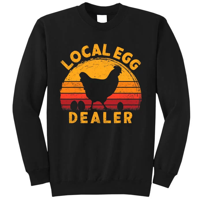 Retro Vintage Local Egg Dealer Farmer Chicken Egg Lover Sweatshirt