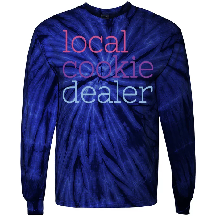 Retro Vintage Local Cookie Dealer Funny Baking Cookie Lover Tie-Dye Long Sleeve Shirt