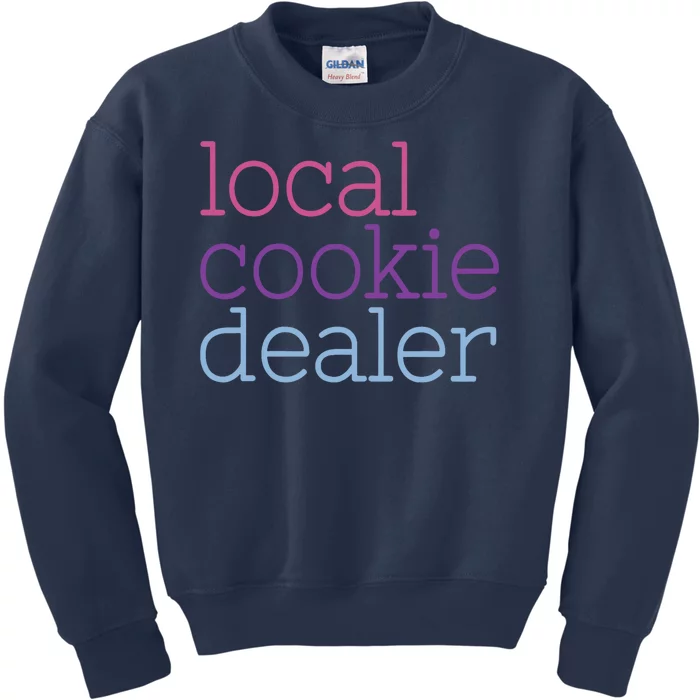 Retro Vintage Local Cookie Dealer Funny Baking Cookie Lover Kids Sweatshirt