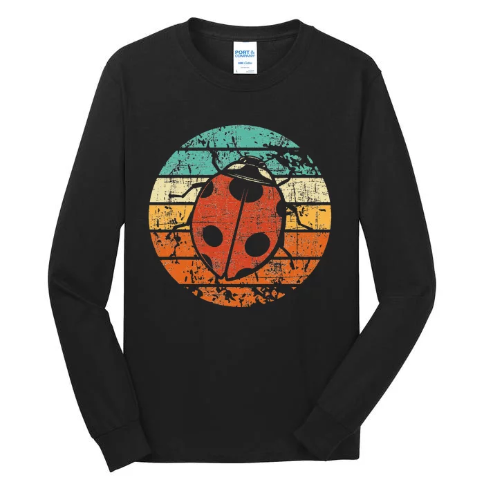 Retro Vintage Ladybug Animal Insect Lover Ladybird Beetle Tall Long Sleeve T-Shirt