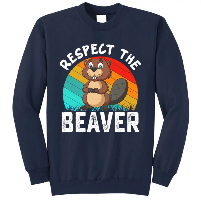 Retro Vintage Love Beavers Tall Sweatshirt