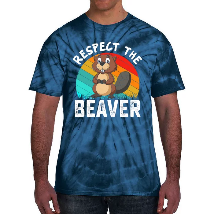 Retro Vintage Love Beavers Tie-Dye T-Shirt