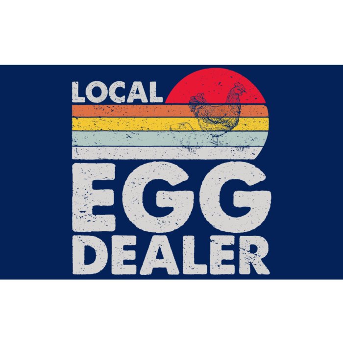 Retro Vintage Local Egg Dealers Chicken Funny Bumper Sticker