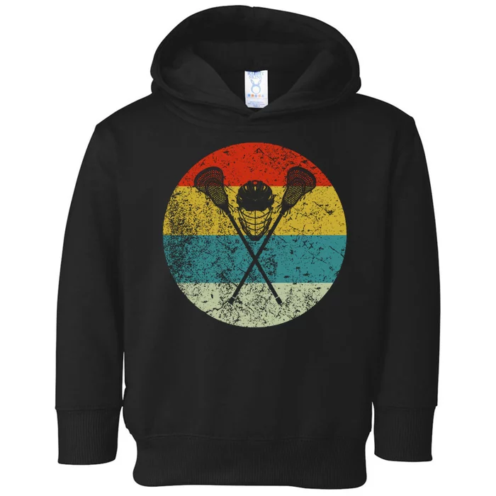 Retro Vintage Lacrosse Toddler Hoodie