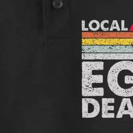 Retro Vintage Local Egg Dealers Chicken Funny Dry Zone Grid Performance Polo