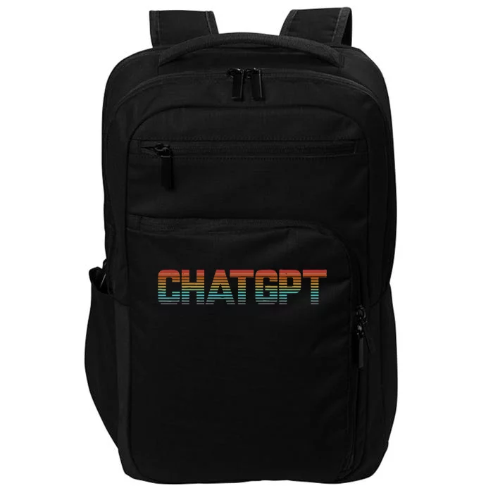 Retro Vintage My Assistant Chatgpt Impact Tech Backpack