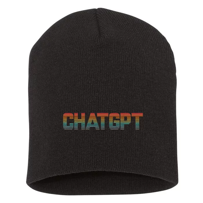 Retro Vintage My Assistant Chatgpt Short Acrylic Beanie