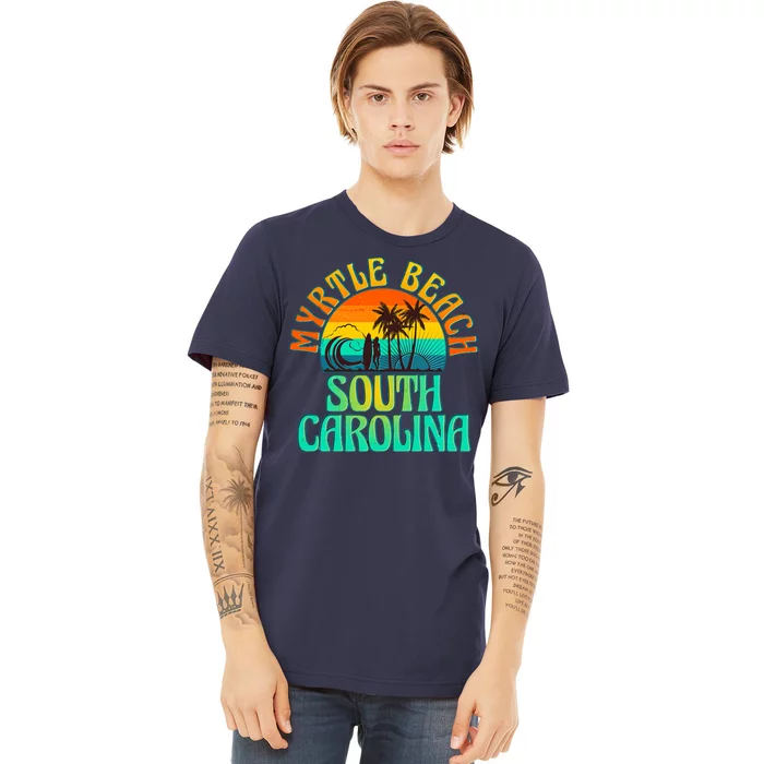 Retro Vintage Myrtle Beach South Carolina Premium T-Shirt