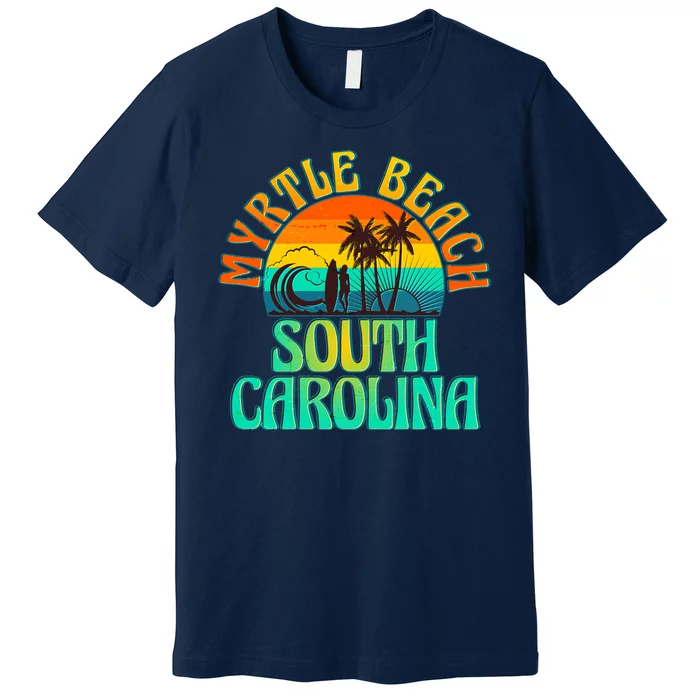 Retro Vintage Myrtle Beach South Carolina Premium T-Shirt