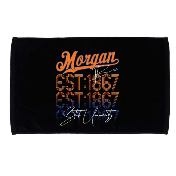 Retro Vintage Morgan Back To State University Style Microfiber Hand Towel