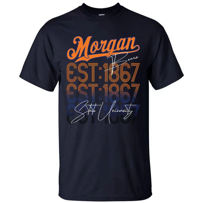 Retro Vintage Morgan Back To State University Style Tall T-Shirt