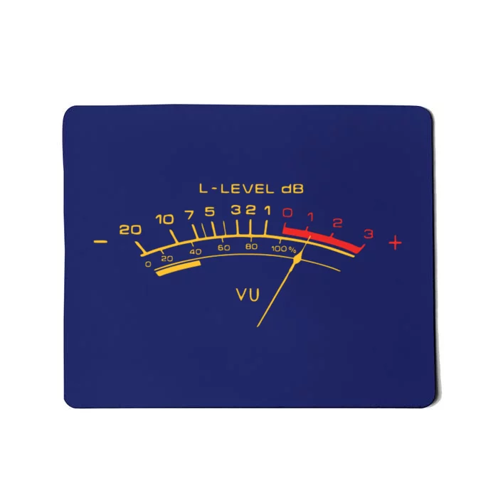 Retro Vu Meter For Audio Technicians And Sound Engineers Mousepad