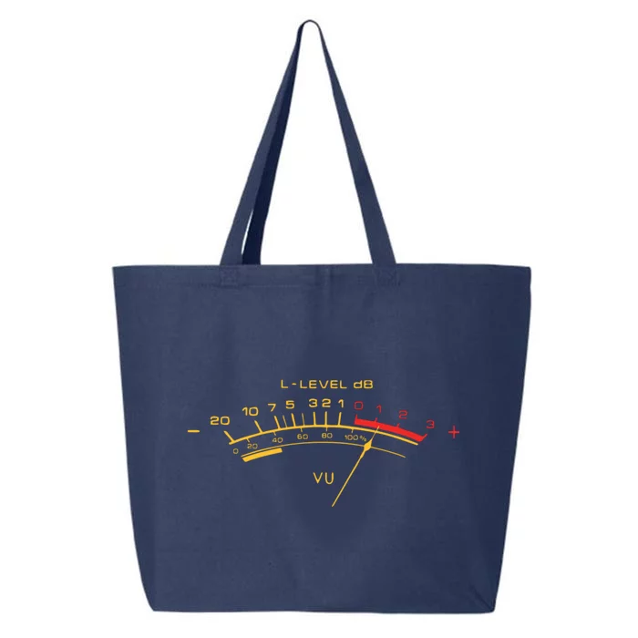 Retro Vu Meter For Audio Technicians And Sound Engineers 25L Jumbo Tote